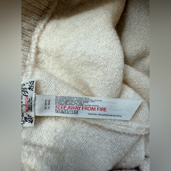 Free People Beige Elastic Waist Mohair Sleepwear Shorts Size M - Picture 5 of 7